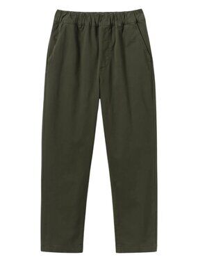TOAST Gabi Cotton Pull On Pants loden green size UK 10 US 6 S tapered crop